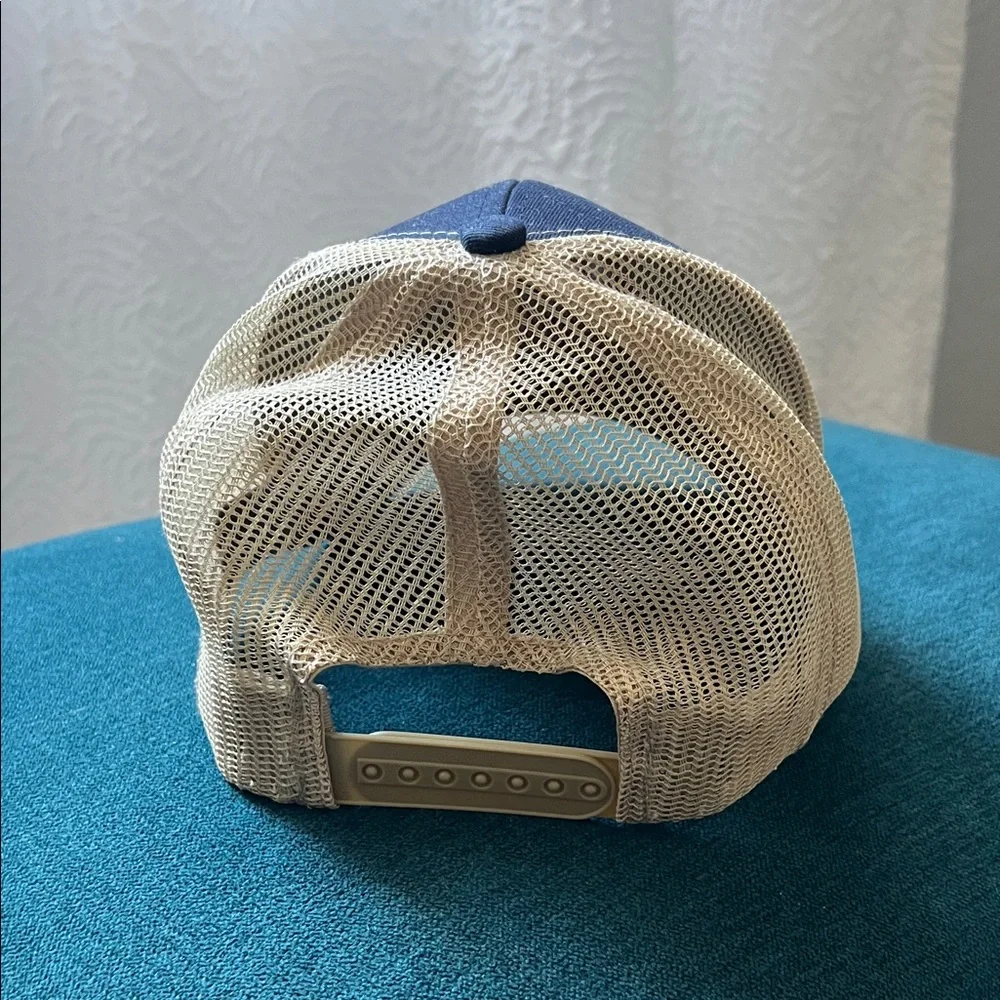 Navy and Cream Cap
